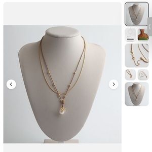 Tory Burch Kira pearl pendant necklace